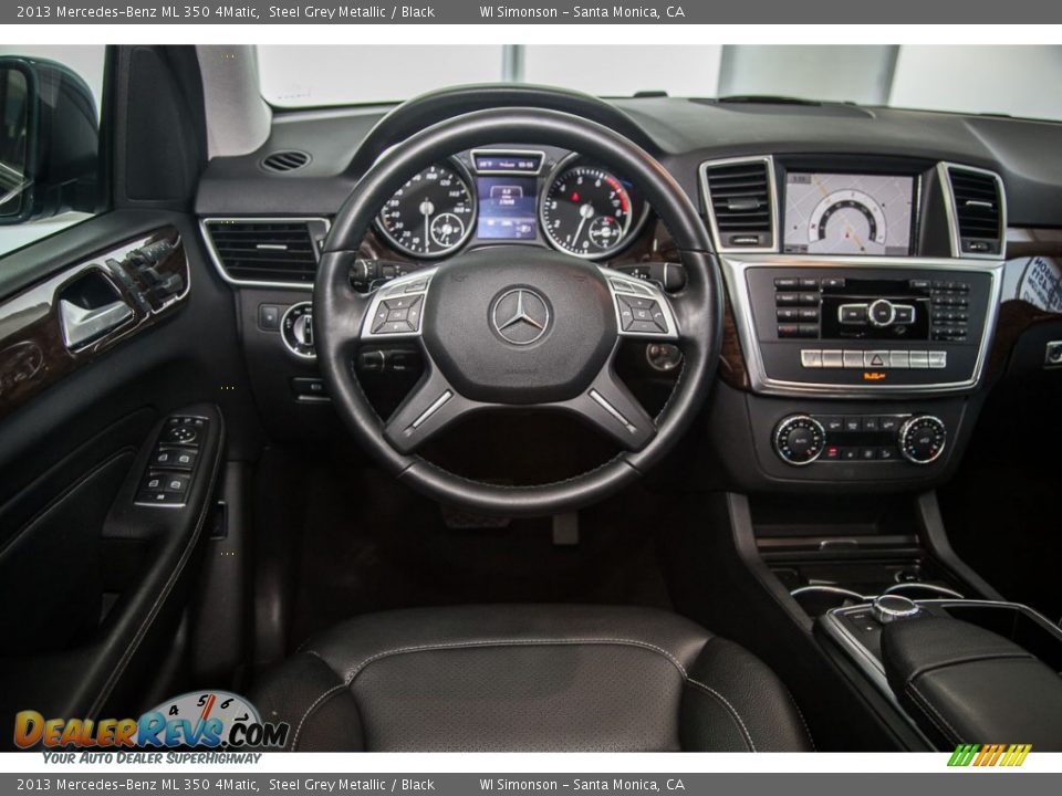 Black Interior - 2013 Mercedes-Benz ML 350 4Matic Photo #4