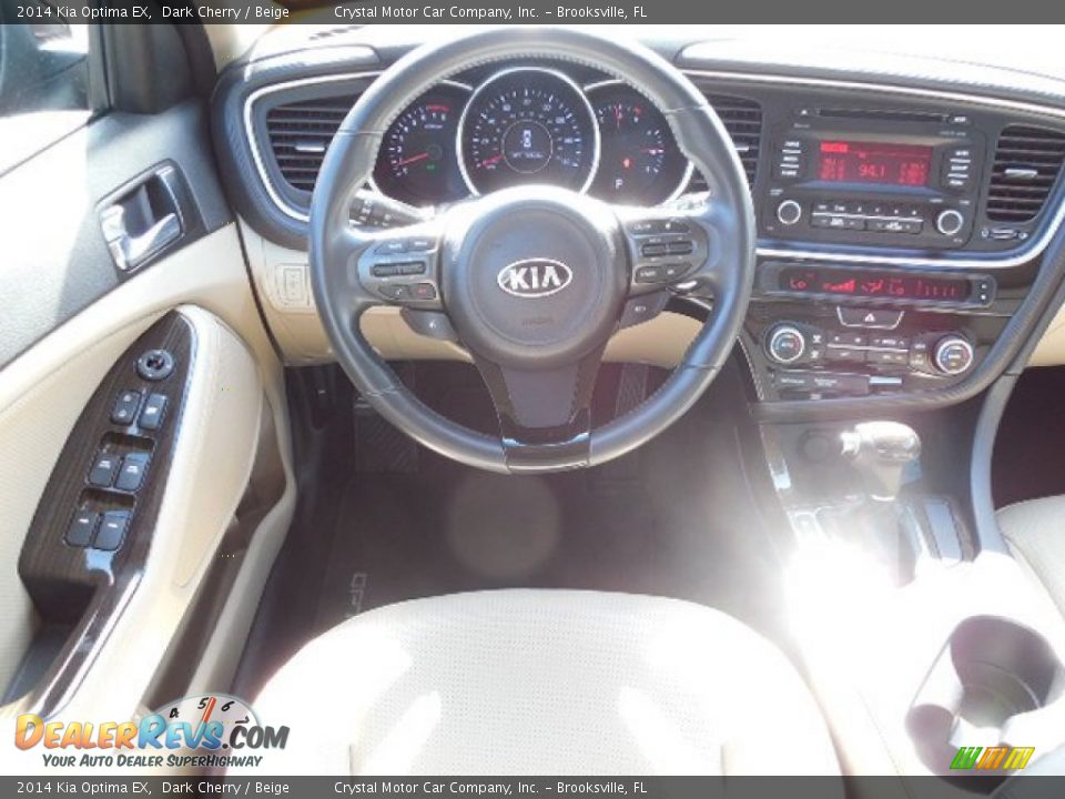 2014 Kia Optima EX Dark Cherry / Beige Photo #6