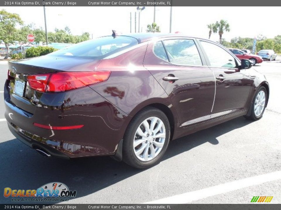 2014 Kia Optima EX Dark Cherry / Beige Photo #8