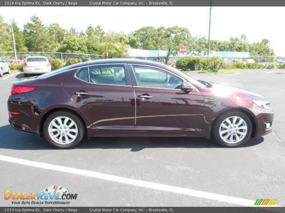 2014 Kia Optima EX Dark Cherry / Beige Photo #9