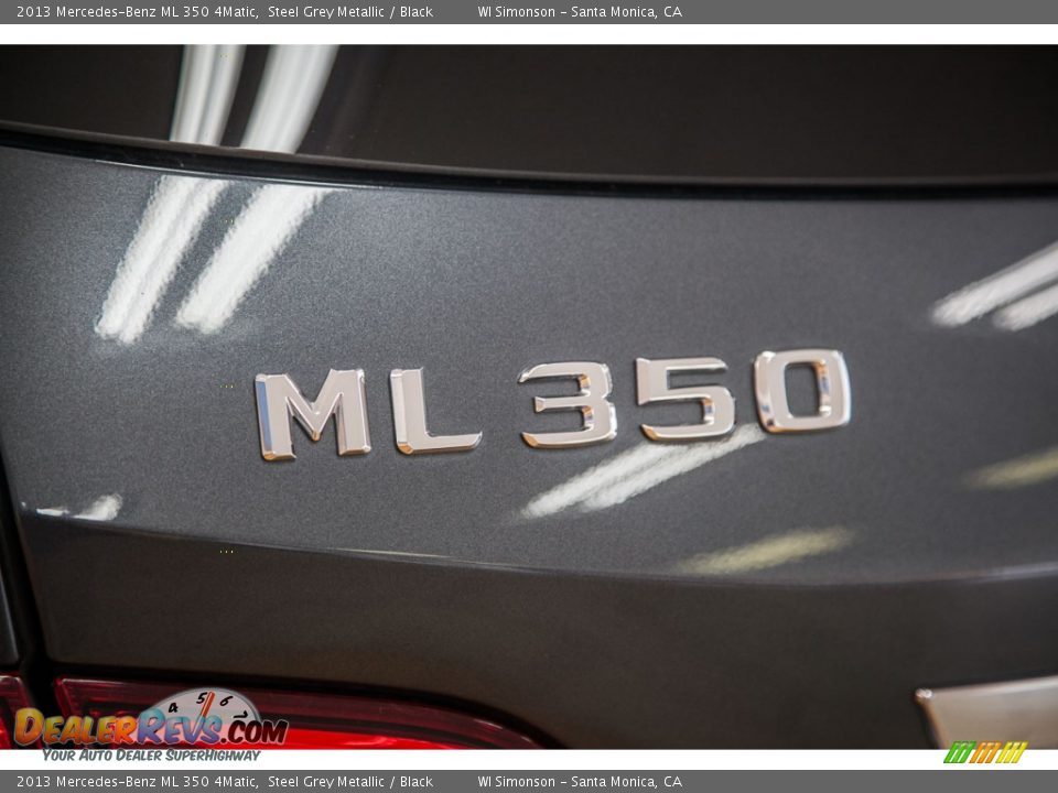 2013 Mercedes-Benz ML 350 4Matic Steel Grey Metallic / Black Photo #7