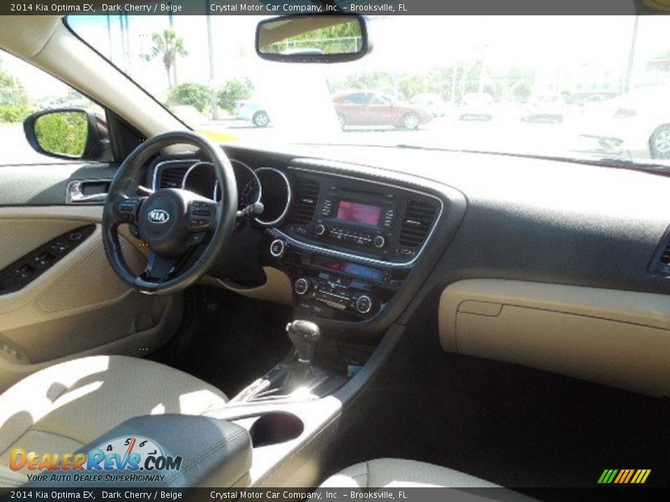 2014 Kia Optima EX Dark Cherry / Beige Photo #11