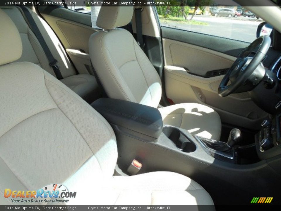 2014 Kia Optima EX Dark Cherry / Beige Photo #12