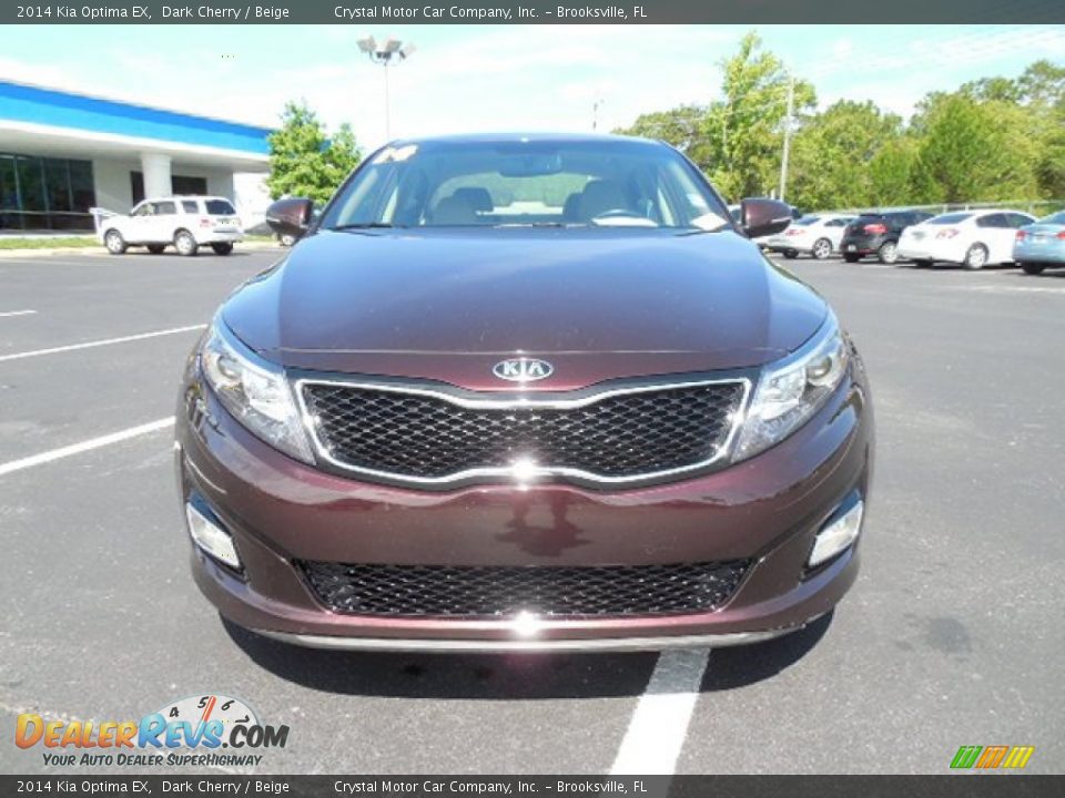 2014 Kia Optima EX Dark Cherry / Beige Photo #13