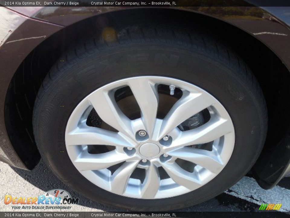 2014 Kia Optima EX Dark Cherry / Beige Photo #14
