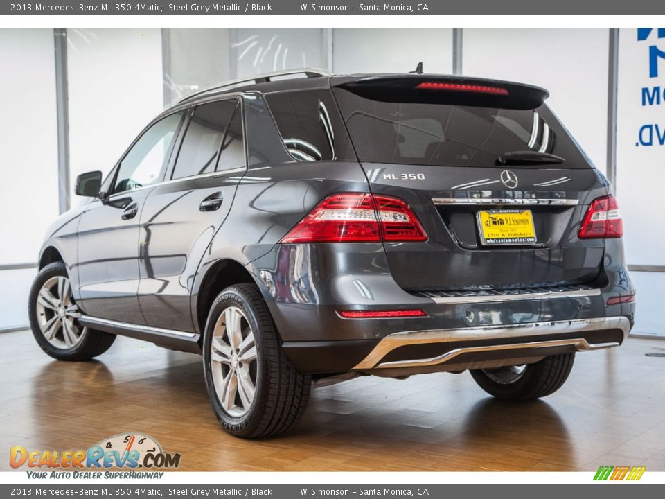 2013 Mercedes-Benz ML 350 4Matic Steel Grey Metallic / Black Photo #10