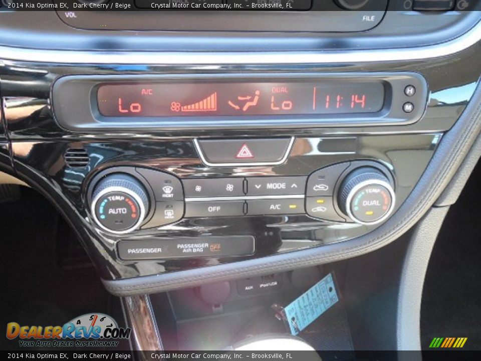 2014 Kia Optima EX Dark Cherry / Beige Photo #19