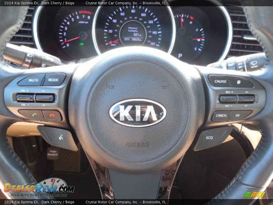 2014 Kia Optima EX Dark Cherry / Beige Photo #20