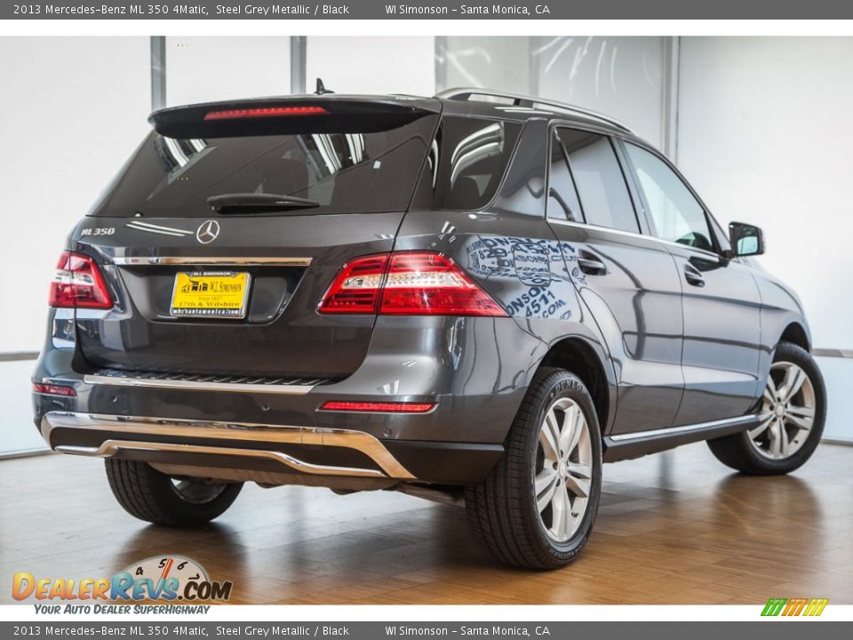 2013 Mercedes-Benz ML 350 4Matic Steel Grey Metallic / Black Photo #16