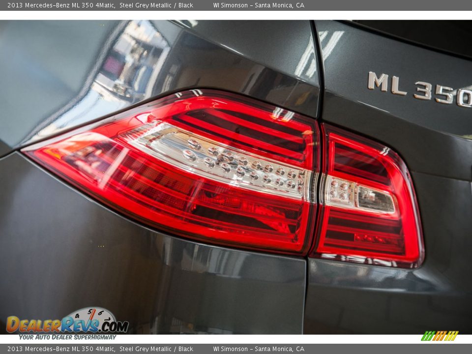 2013 Mercedes-Benz ML 350 4Matic Steel Grey Metallic / Black Photo #29
