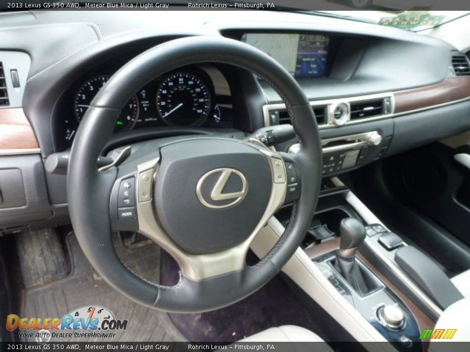 2013 Lexus GS 350 AWD Meteor Blue Mica / Light Gray Photo #6