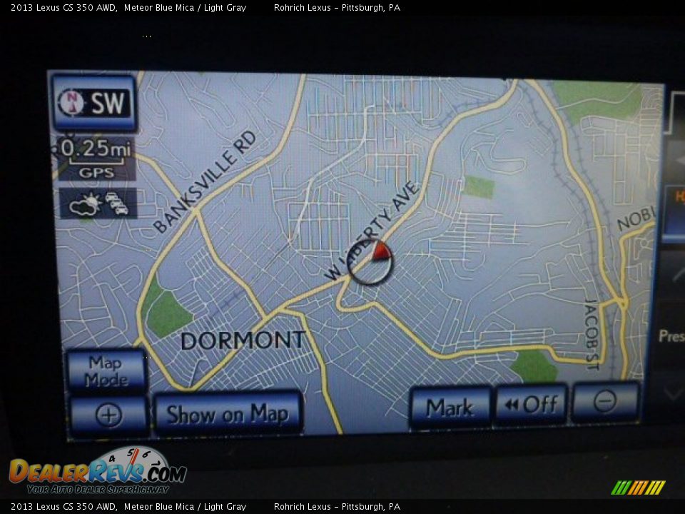 2013 Lexus GS 350 AWD Meteor Blue Mica / Light Gray Photo #7