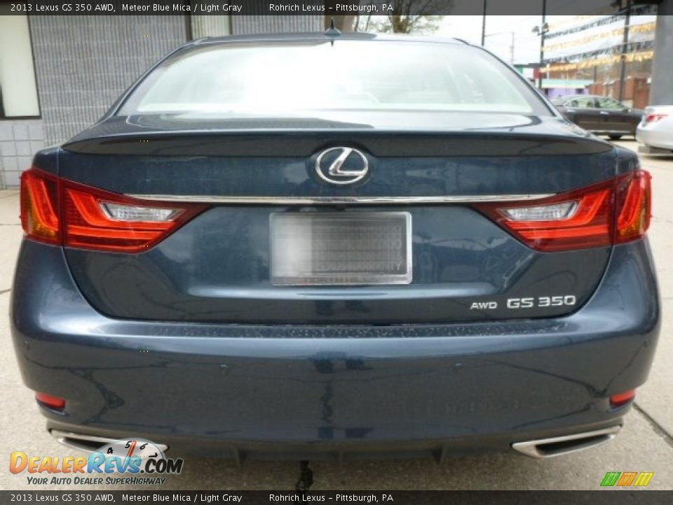 2013 Lexus GS 350 AWD Meteor Blue Mica / Light Gray Photo #10