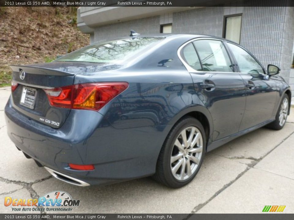 2013 Lexus GS 350 AWD Meteor Blue Mica / Light Gray Photo #11