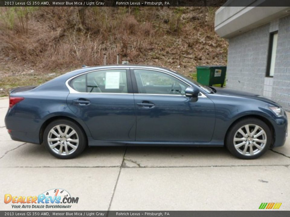 2013 Lexus GS 350 AWD Meteor Blue Mica / Light Gray Photo #12