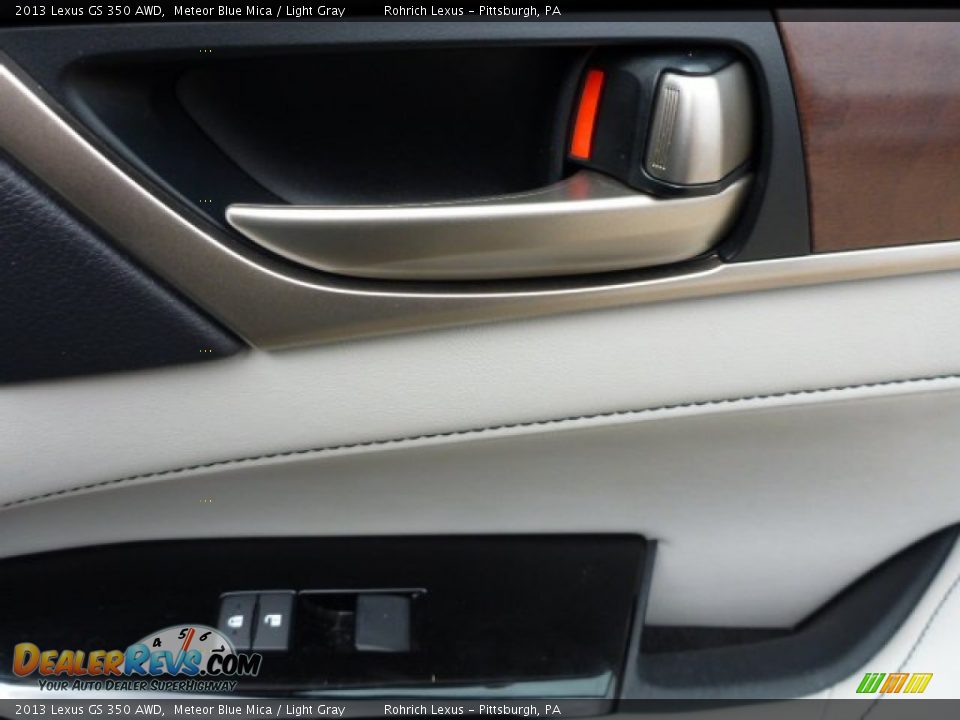 2013 Lexus GS 350 AWD Meteor Blue Mica / Light Gray Photo #14