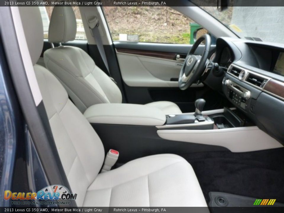 2013 Lexus GS 350 AWD Meteor Blue Mica / Light Gray Photo #16