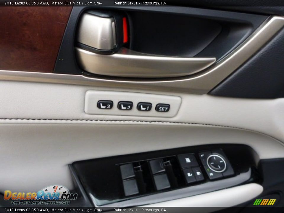 2013 Lexus GS 350 AWD Meteor Blue Mica / Light Gray Photo #18