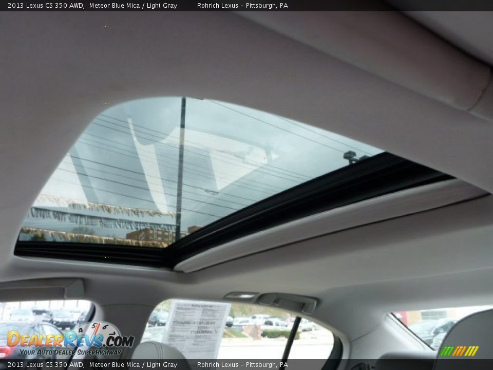 2013 Lexus GS 350 AWD Meteor Blue Mica / Light Gray Photo #20