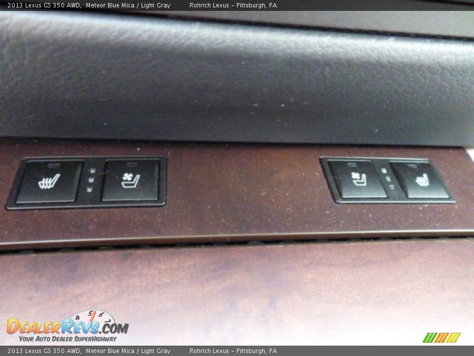 2013 Lexus GS 350 AWD Meteor Blue Mica / Light Gray Photo #21