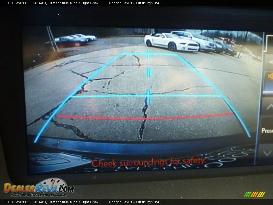 2013 Lexus GS 350 AWD Meteor Blue Mica / Light Gray Photo #23