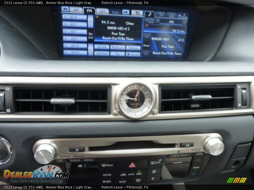 2013 Lexus GS 350 AWD Meteor Blue Mica / Light Gray Photo #24