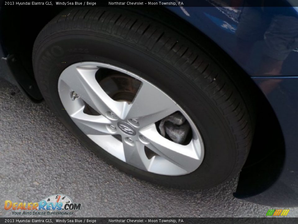 2013 Hyundai Elantra GLS Windy Sea Blue / Beige Photo #9