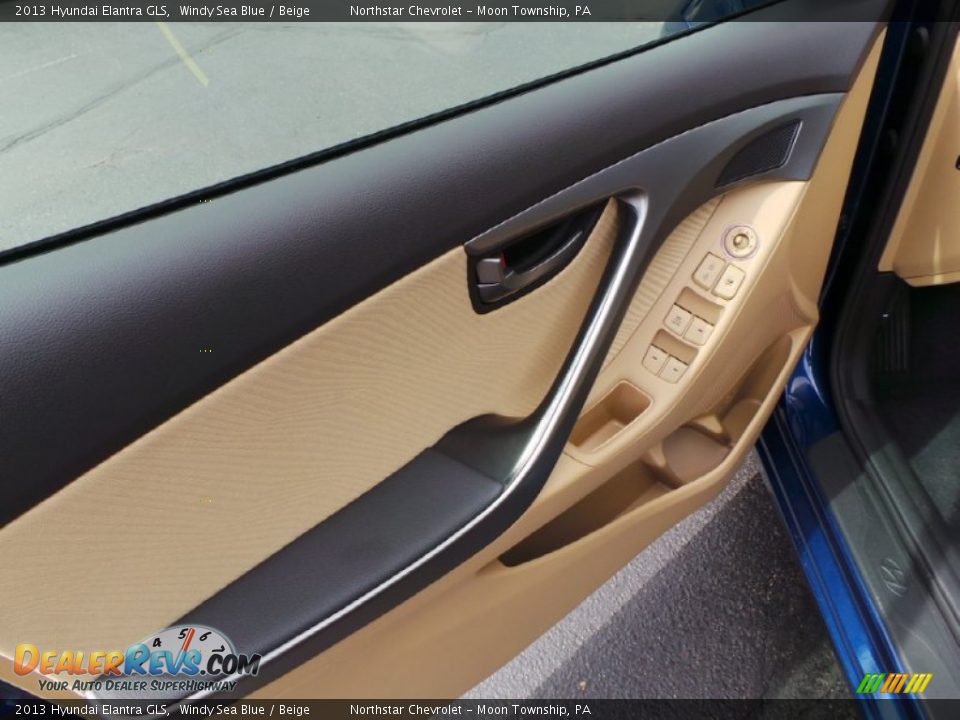 2013 Hyundai Elantra GLS Windy Sea Blue / Beige Photo #17
