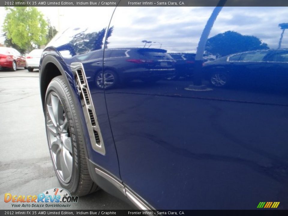 2012 Infiniti FX 35 AWD Limited Edition Iridium Blue / Graphite Photo #11