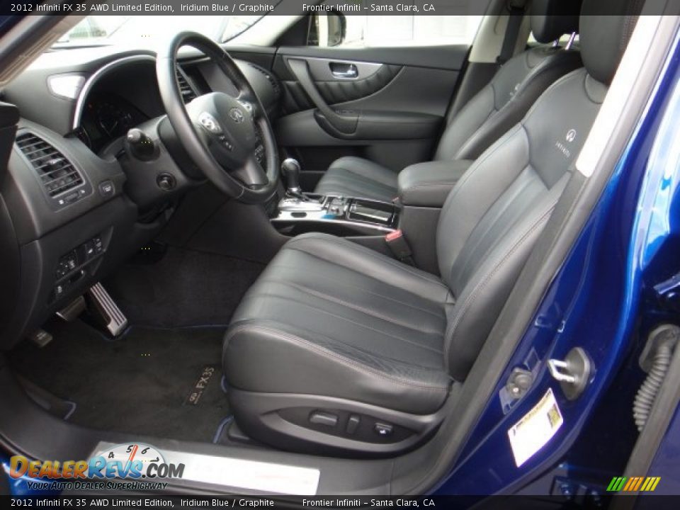 2012 Infiniti FX 35 AWD Limited Edition Iridium Blue / Graphite Photo #13
