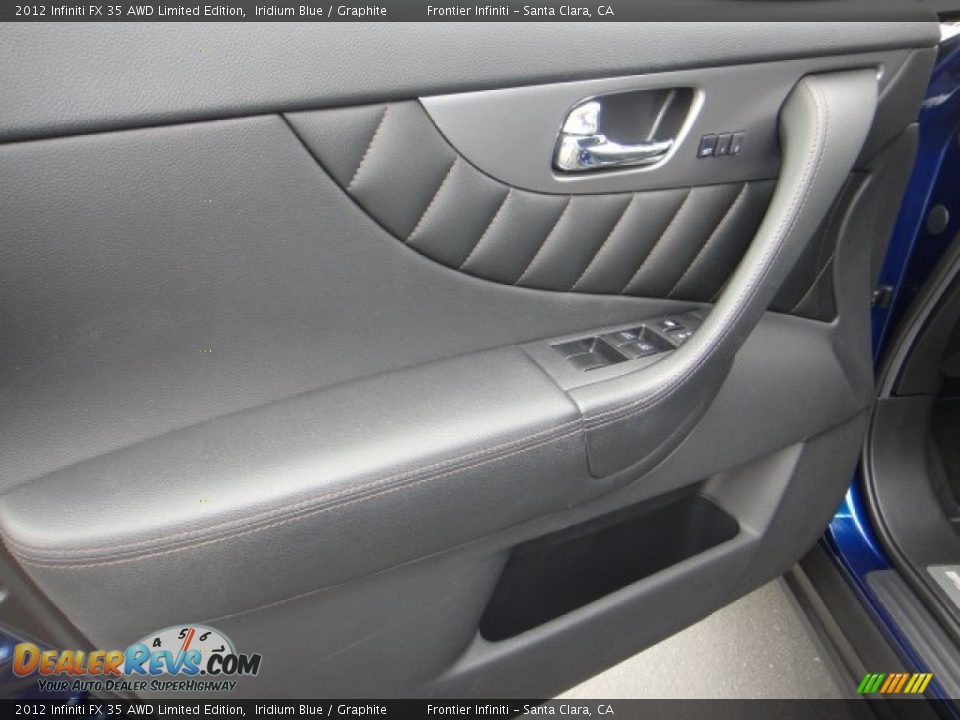 2012 Infiniti FX 35 AWD Limited Edition Iridium Blue / Graphite Photo #14