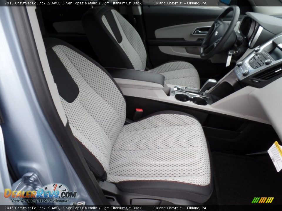 Light Titanium/Jet Black Interior - 2015 Chevrolet Equinox LS AWD Photo #18