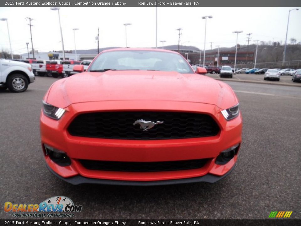 2015 Ford Mustang EcoBoost Coupe Competition Orange / Ebony Photo #8