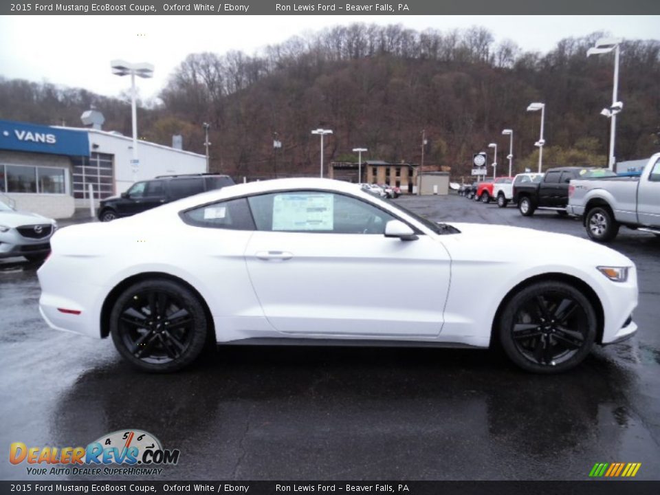 2015 Ford Mustang EcoBoost Coupe Oxford White / Ebony Photo #1