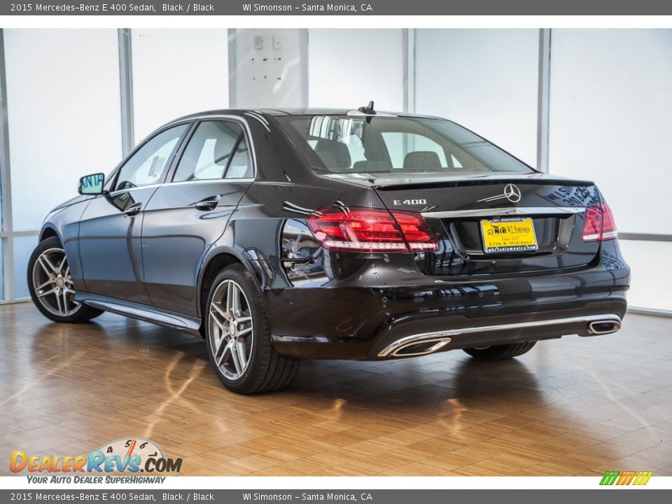 2015 Mercedes-Benz E 400 Sedan Black / Black Photo #3