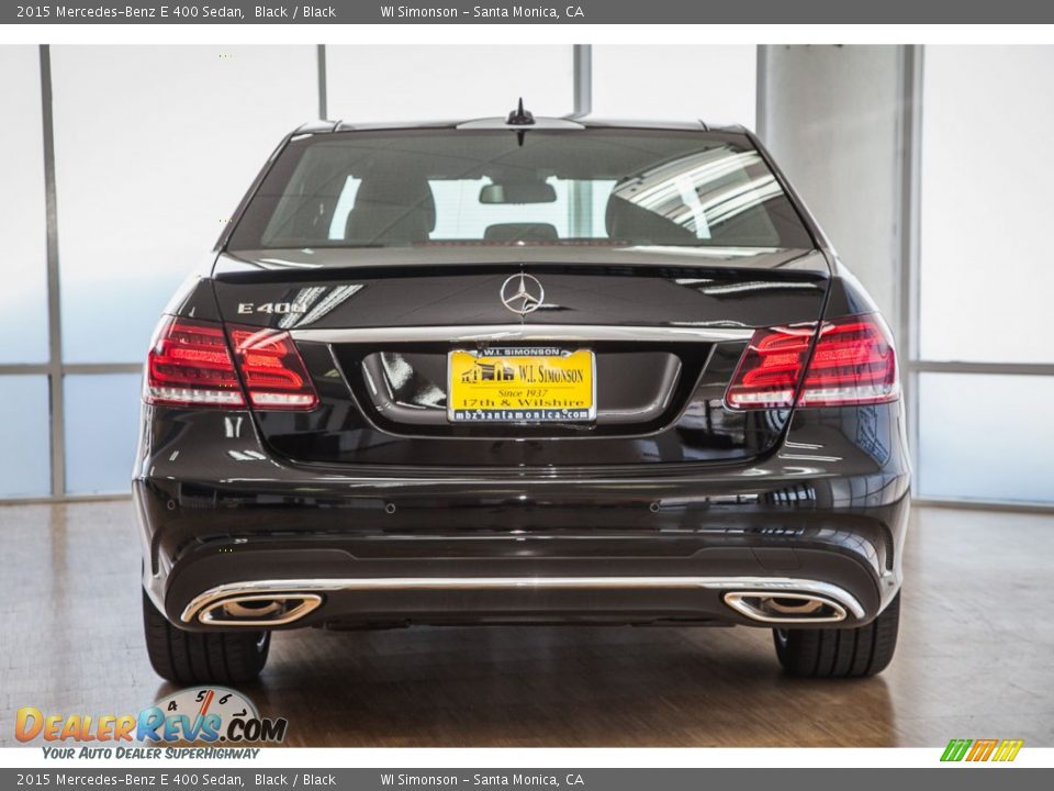 2015 Mercedes-Benz E 400 Sedan Black / Black Photo #5