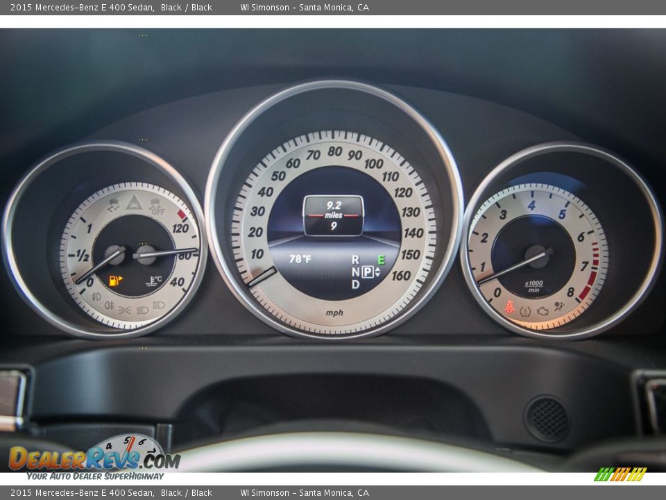 2015 Mercedes-Benz E 400 Sedan Gauges Photo #8