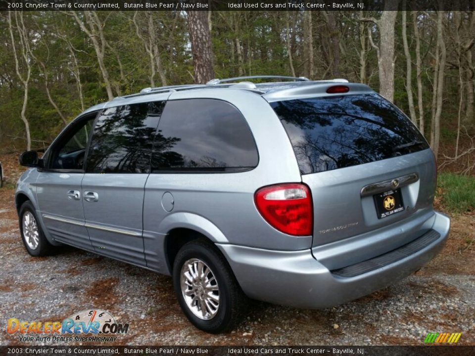 2003 Chrysler Town & Country Limited Butane Blue Pearl / Navy Blue Photo #4