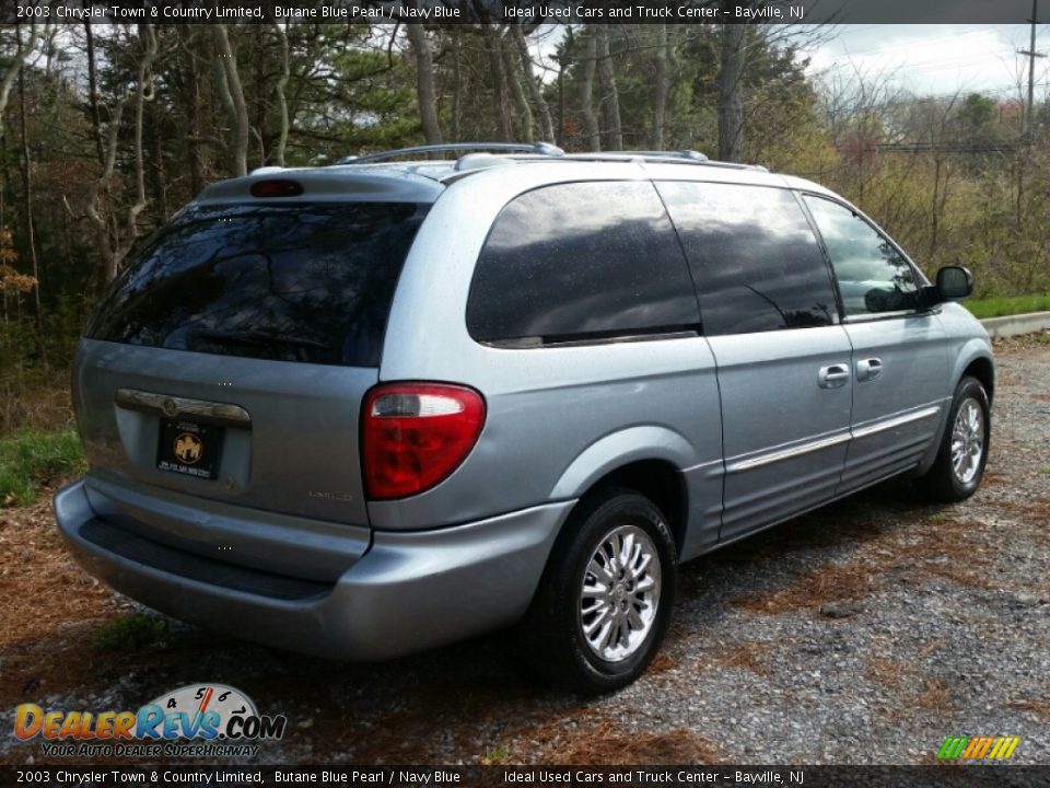 2003 Chrysler Town & Country Limited Butane Blue Pearl / Navy Blue Photo #6