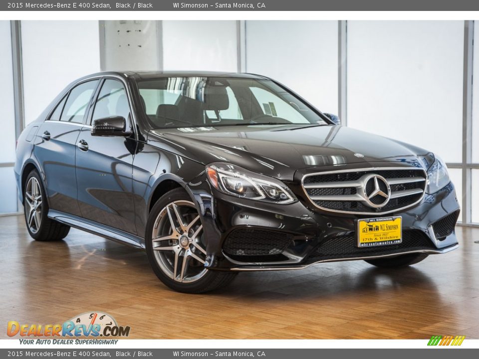 2015 Mercedes-Benz E 400 Sedan Black / Black Photo #12