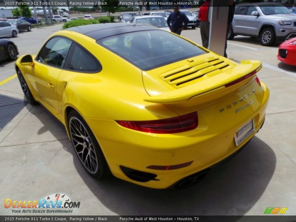 2015 Porsche 911 Turbo S Coupe Racing Yellow / Black Photo #5