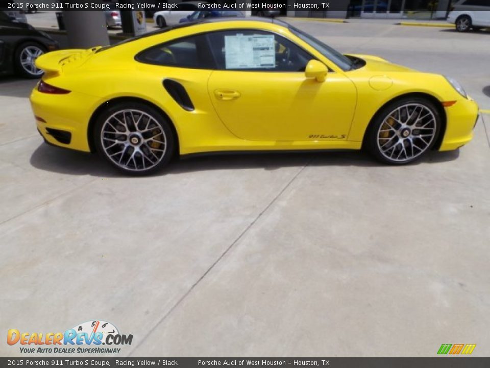 2015 Porsche 911 Turbo S Coupe Racing Yellow / Black Photo #8