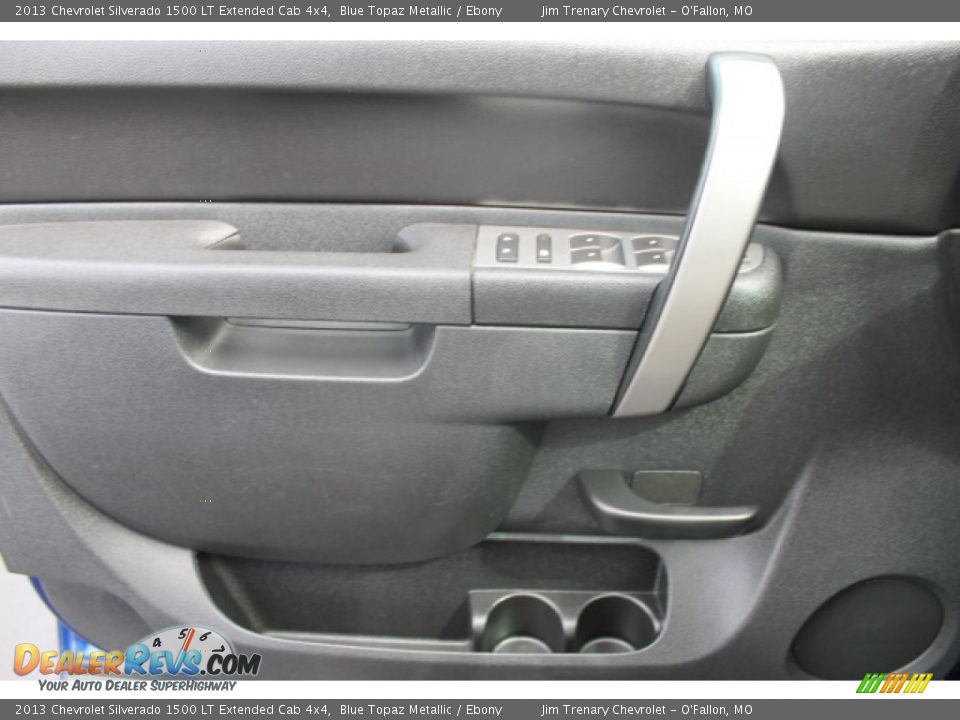 2013 Chevrolet Silverado 1500 LT Extended Cab 4x4 Blue Topaz Metallic / Ebony Photo #15