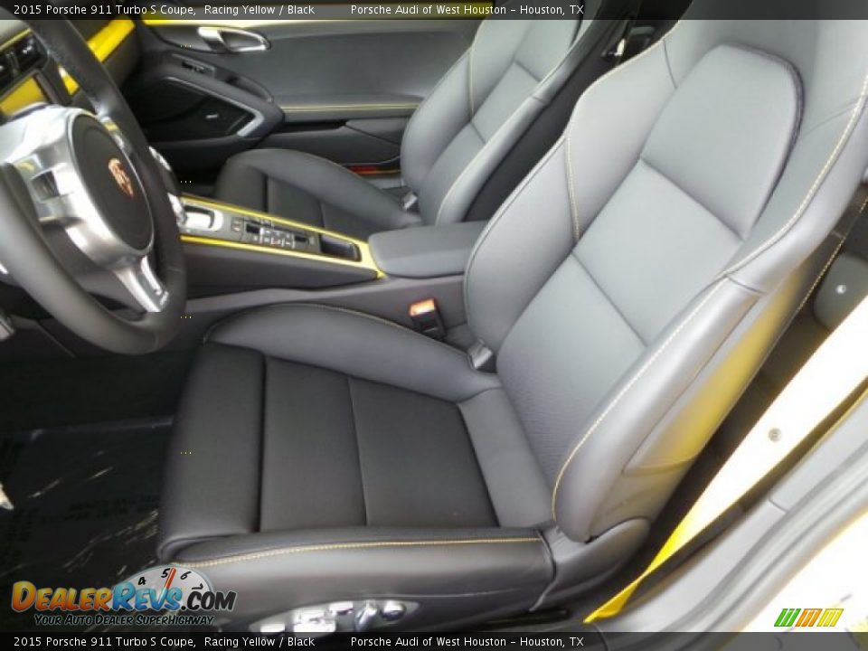 Front Seat of 2015 Porsche 911 Turbo S Coupe Photo #12