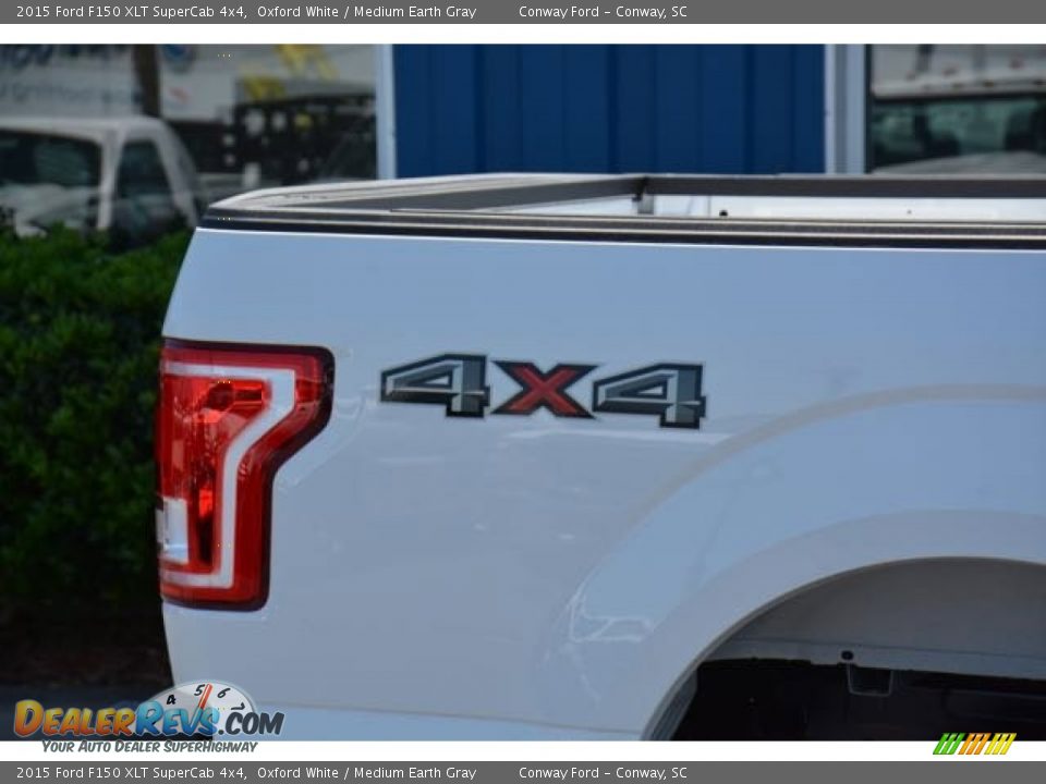2015 Ford F150 XLT SuperCab 4x4 Oxford White / Medium Earth Gray Photo #5