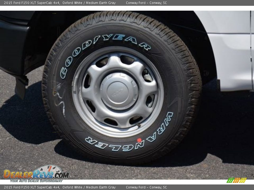 2015 Ford F150 XLT SuperCab 4x4 Oxford White / Medium Earth Gray Photo #10