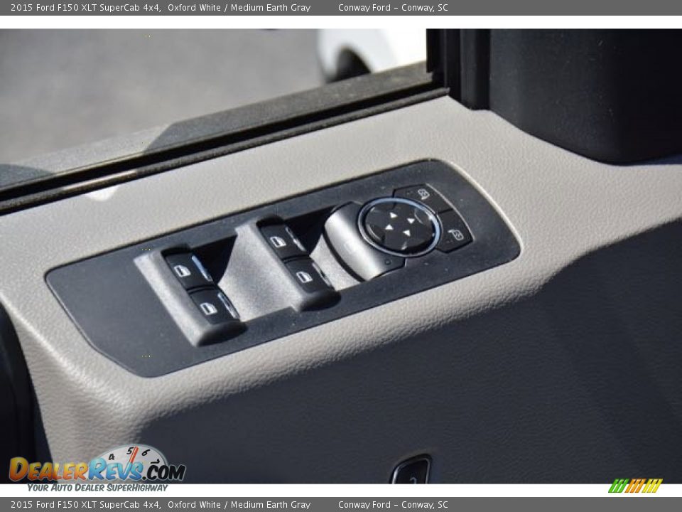 2015 Ford F150 XLT SuperCab 4x4 Oxford White / Medium Earth Gray Photo #17