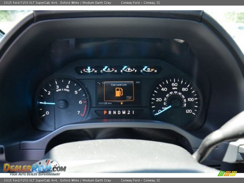 2015 Ford F150 XLT SuperCab 4x4 Oxford White / Medium Earth Gray Photo #19