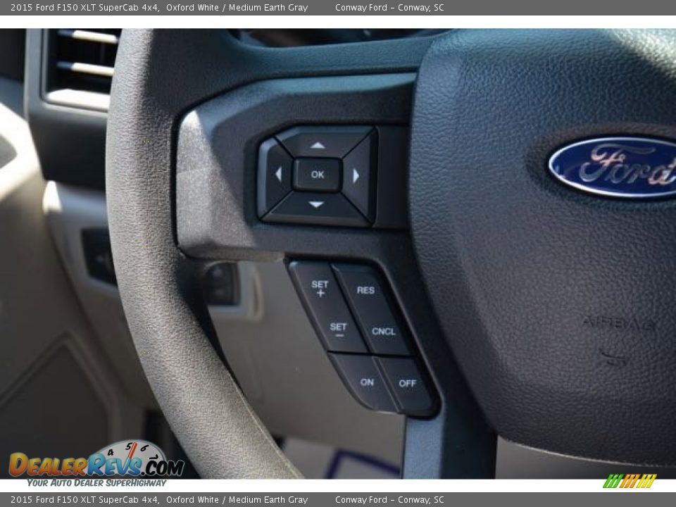 2015 Ford F150 XLT SuperCab 4x4 Oxford White / Medium Earth Gray Photo #20
