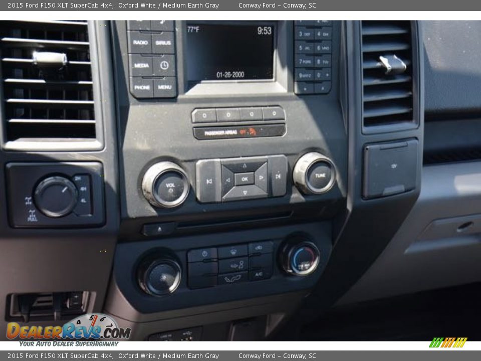 2015 Ford F150 XLT SuperCab 4x4 Oxford White / Medium Earth Gray Photo #23